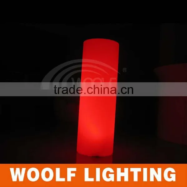 High Round Solar Powered Colorful LED Lighting Pillar photo-4
