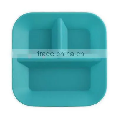 100% BPA Free Microwaveable Dishwasher Safe Silicone Plates For Baby&Kids&Children photo-5