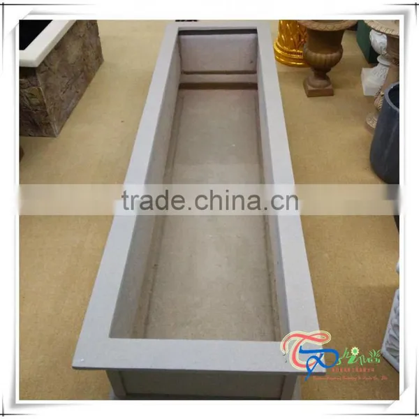 3 Layers Fiber+ 1 Layer 06 Fiber Cloth Outdoor Long Rectangular Planter Flowerpot photo-2