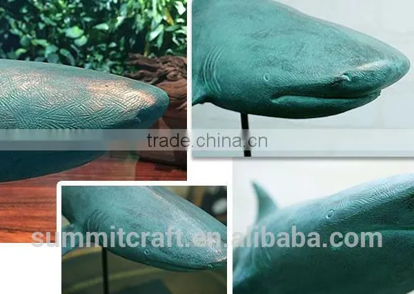 Modern Polyresin Animal Shark Figurine photo-5