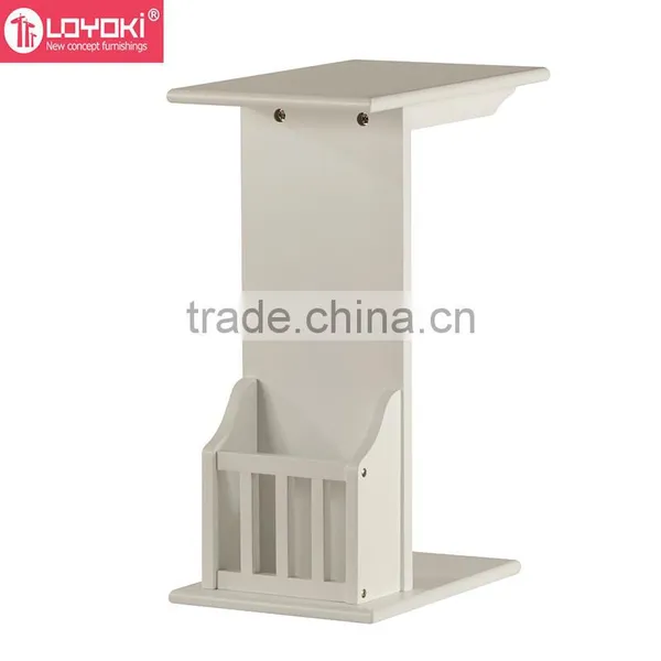 New Design Wood Sofa Side Table Wooden Magazine Rack Wood Side Table photo-2