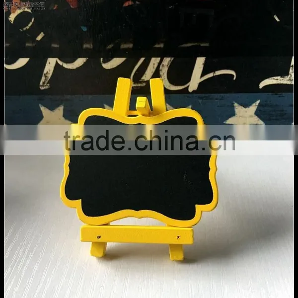 Wooden Mini Chalk Writing Wooden Blackboard With Stand photo-6