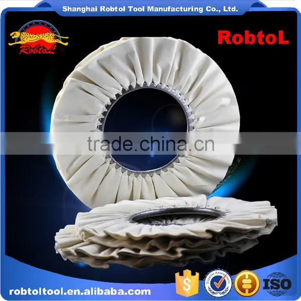 18" Cotton Cloth Buffing Wheel Airway Grinding Polishing Abrasive Fabric Disc Sisal Pad Stitched Biased Felt photo-5