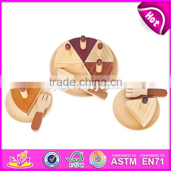 2017 New Design Simulation Kids Natural Wooden Birthday Cake Toy W10B180 photo-3