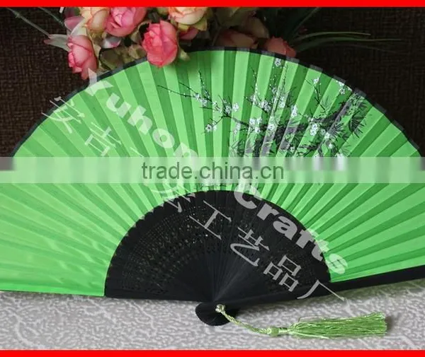Chinese Style Bamboo Fabric Fan photo-2
