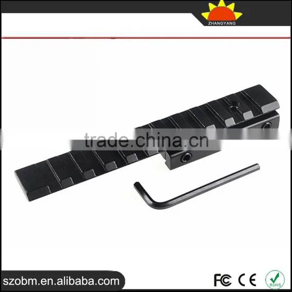 D0026-A Tactical Flashlight Scope Gun Mount Weaver Rail 11mm Convert to 21mm Adaptor photo-3