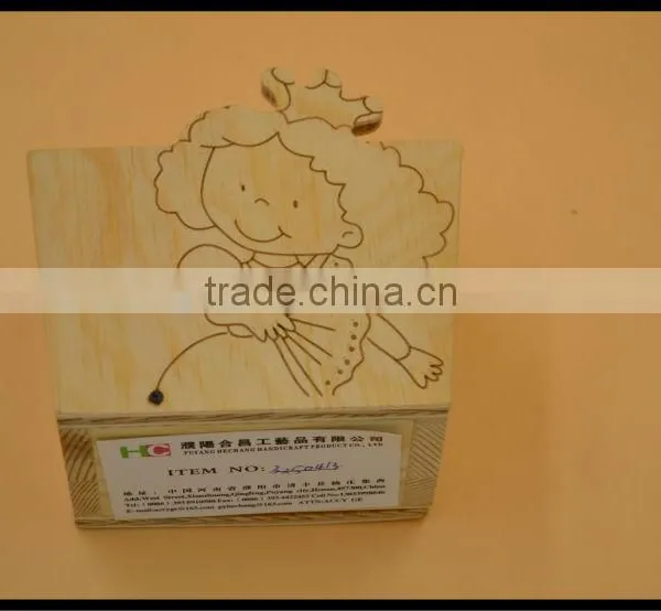 2017 Wooden Cartoon Character Pen Holder photo-2