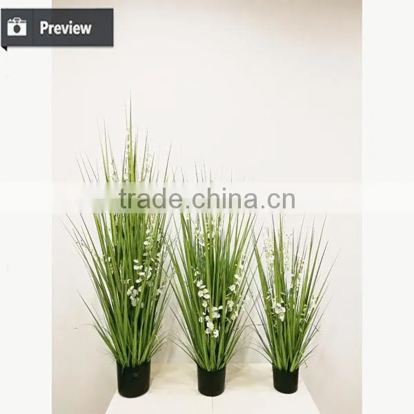 110 / 140 / 170cm Artificial Grass Potted Onion Grass With Orchid Flowers for Indoor Decoration Pots Plant photo-5