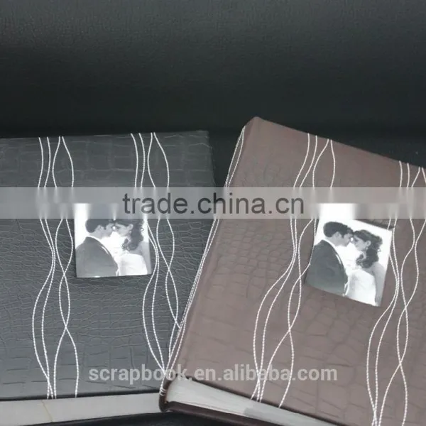 2016 Fashion Christmas China Supplier Black Leather Albums Photo, PU Leather Photo Albums photo-2