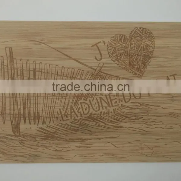 FSC Laser Carved Bamboo Postcard photo-3