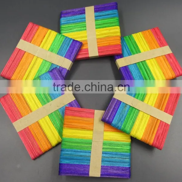 Colorful DIY Toys Craft Wooden Ice Cream Sticks photo-2