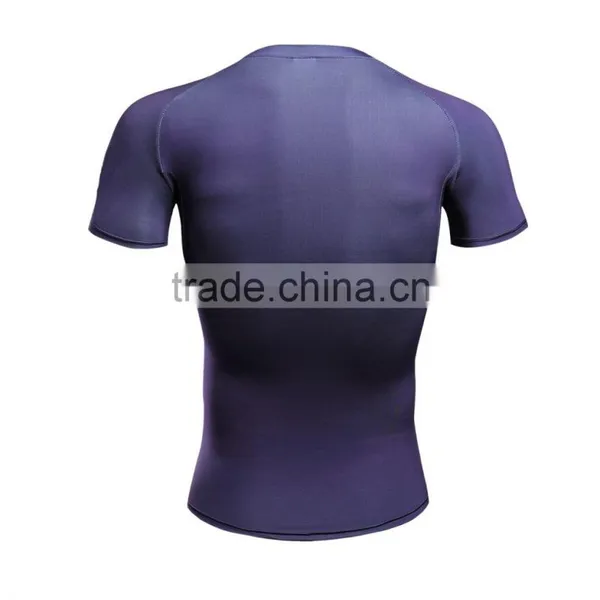 OEM Service Men Sportswear Gym Tight Fitness Jogging High Quality 2017 Mens t Shirts photo-2