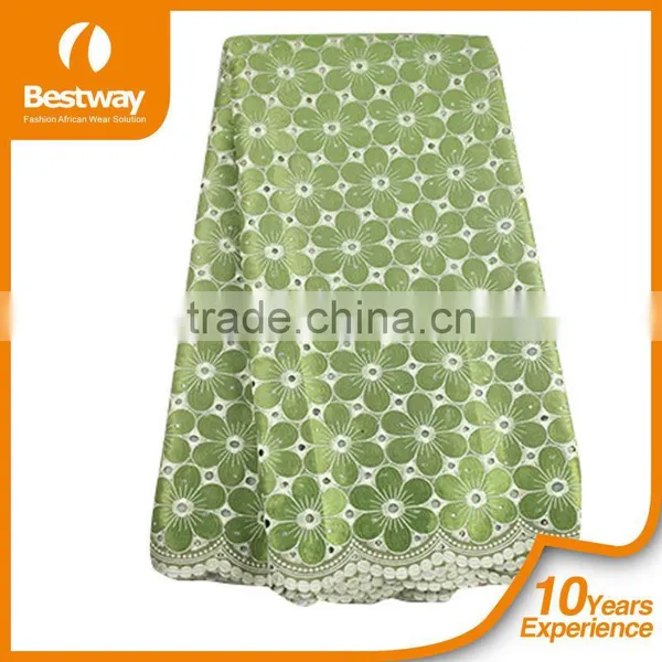 International Standard Competitive Price High Quality African Swiss Lace Fabrics SL0350 photo-3