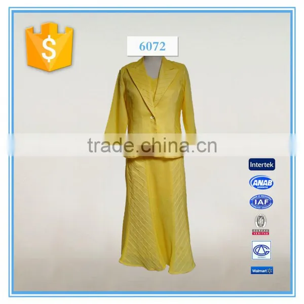 Women Embroidery Elegant Skirt Suit and Business Suits