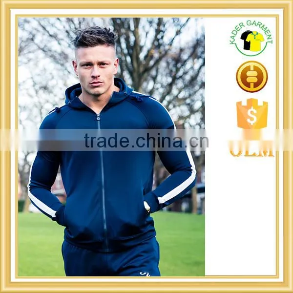 2017 Latest Design Mens Tracksuit,wholesale Custom Fitted Gym Tracksuit photo-2