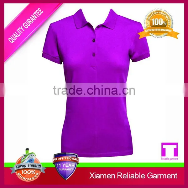 100% Cotton Plain Blank Ladies Polo Shirt, Slim Fit Sport Clothing Wholesale Manufacturers photo-6