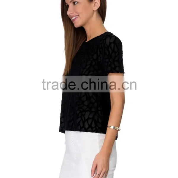 All Black Abstract Tee photo-2