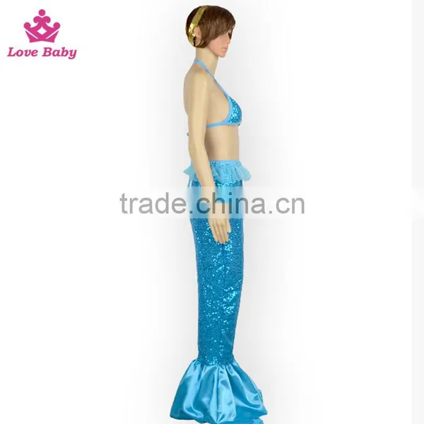 Latest Mother and Kids Mermaid Bikini Sets Hot Sale Sequins Swimsuits LBB20160222-2 photo-2