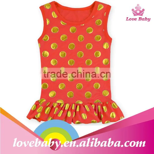 2015 Wholesale Sleeveless Top With Ruffle for Child photo-6