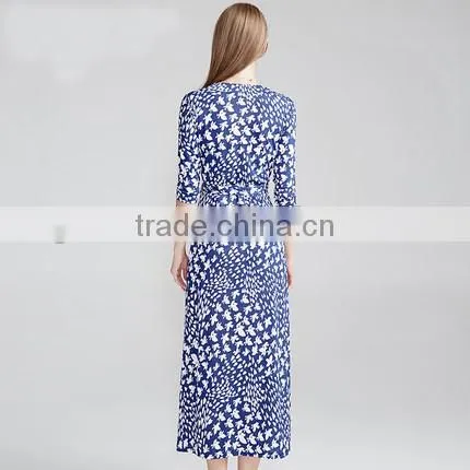Z&M Women's 2017 New Fashion Dress Silk Dress Dress Dress photo-3