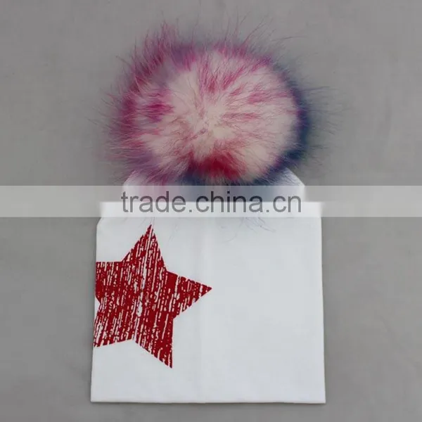 Myfur Fashion Beauty Baby Hat With Star Cotton Infant Kids Hair Hat Headband photo-2