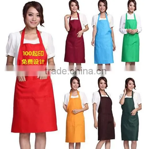 Advertising Aprons Custom Pure Korean Uniforms it Polyester Apron Custom Logo Gifts Promotional Apron Manufacturers photo-6