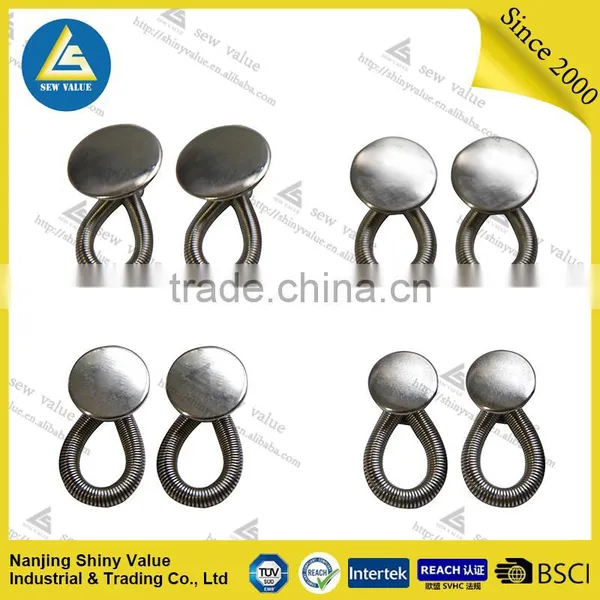 Designed for Overweight Metal Button Collar Extenders With Spring photo-6