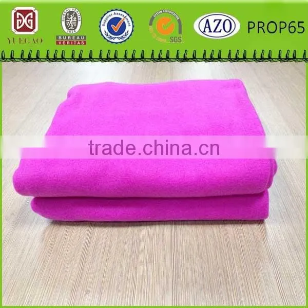Pink Solid 100% Polyester Polar Fleece Adults tv Blanket