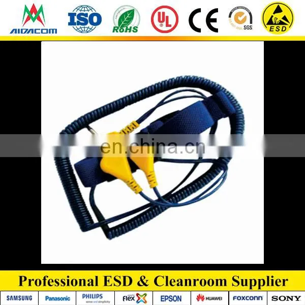 Hot Selling ESD Dual Coiled Cord Wrist Strap