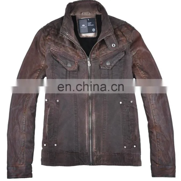 Lastest Fashion Mens Handsome Faux Fur Lining Cotton Fur Coat for Sale