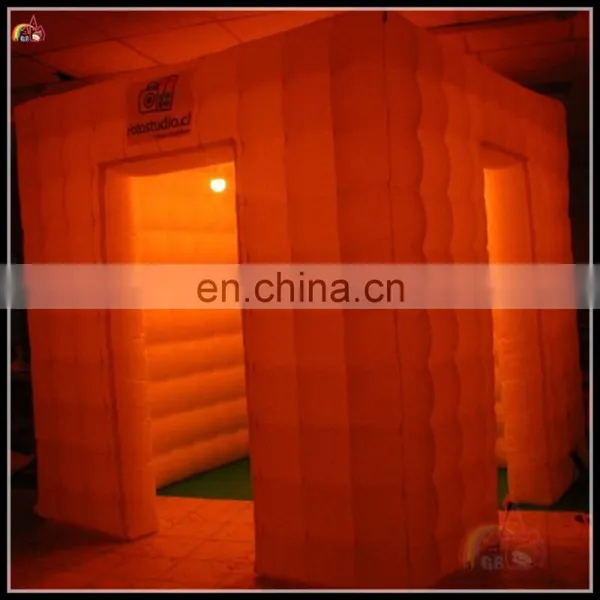 Wholesale Inflatable Indoor Party Tents With LED Light Decoration Spray Photo Booth For Sale photo-2