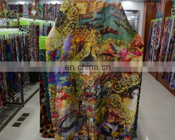 2014 European Design Digital Printing Silk Fabric for Dress photo-2