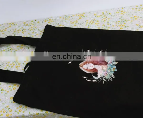 Wholesale UK Women Popular White Black Canvas Tote Bag photo-3