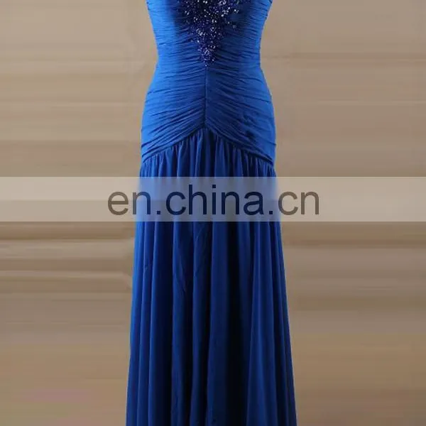 Wholesale Royal Bule Sweet Heart Neckline Long Evening Dress Made in China photo-2