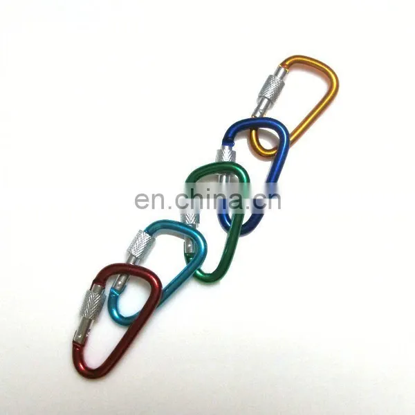 Custom Climbing Button Carabiner Key Chain Bulk