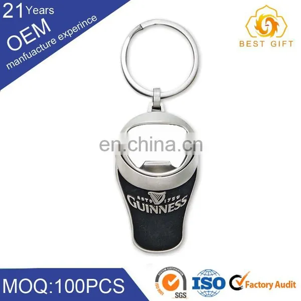 Custom Enamel Beer Bottle Opener Keychain photo-3