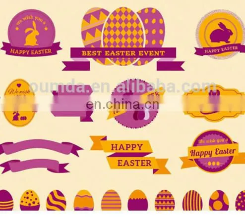 Easter Decorative Pvc Wall Stickers