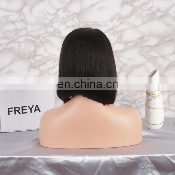 Qingdao Cheap Price Under 100 Human Hair Short Bob Full Lace Wig photo-4