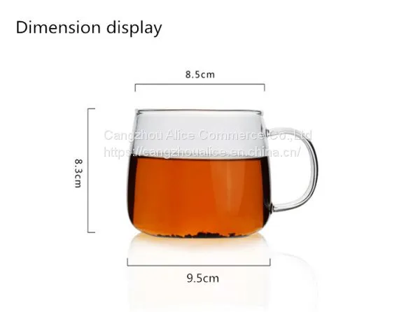 Cheap Fashion Milk High Borosilicate Glass Coffee Cup photo-3