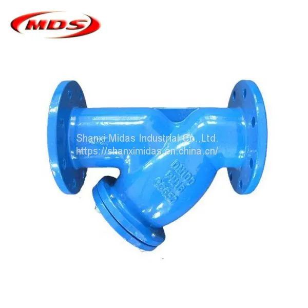 Din Standard DIN3202-F1 Ductile Cast Iron y Flange Filter Valve PN10 photo-3