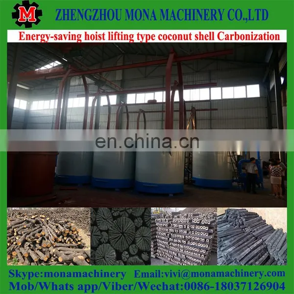 Energy-saving Hoist Lifting Type Biomass Carbonizing Furnace /biomass Carbonizer for Making Charcoal photo-6