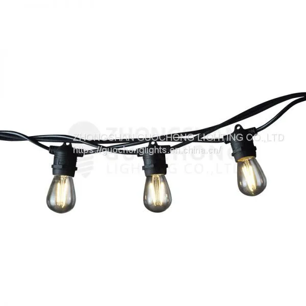 Low Voltage, 20 E27 FIXED SOCKET, OUTDOOR COMMERCIAL WEATHERPROOF STRING LIGHT , S14 BULBS, 20M CORD photo-2