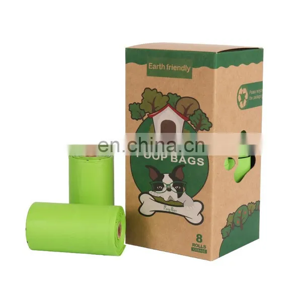Amazon Hot Sale Biodegradable Pet Waste Bag PLA Cornstarch Pet Waste Bag photo-2