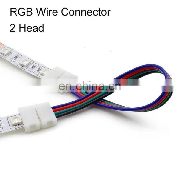 Solderless Connector 4pin 10mm Power Connector for 3528/5050 RGB LED Strip Light photo-2