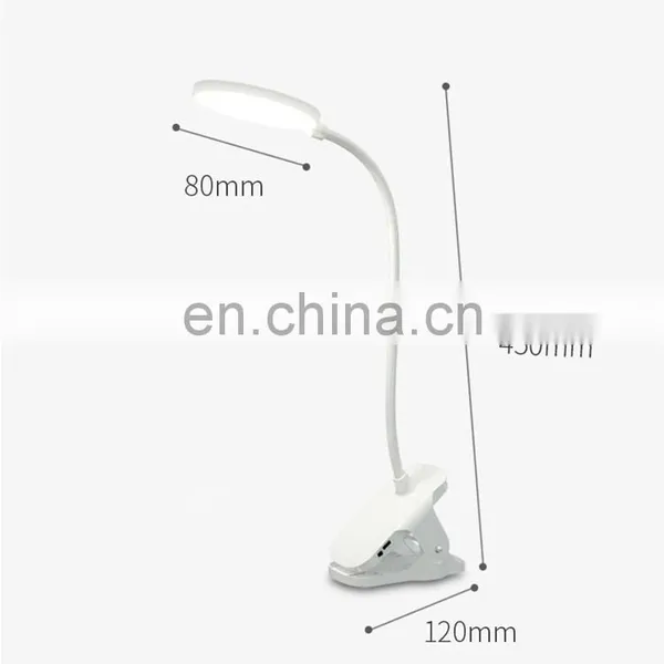 Eye Protection Led Clip USB Charging Desk Lamp Touch Switch to Learn Reading Table Lamp photo-7