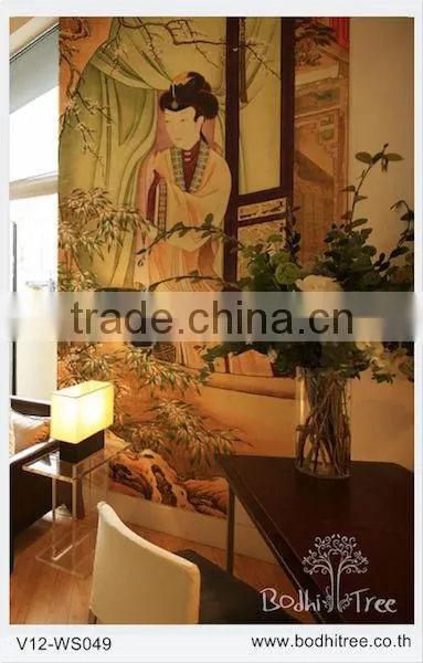 Hand-painted Bedroom Decorative Wallpaper