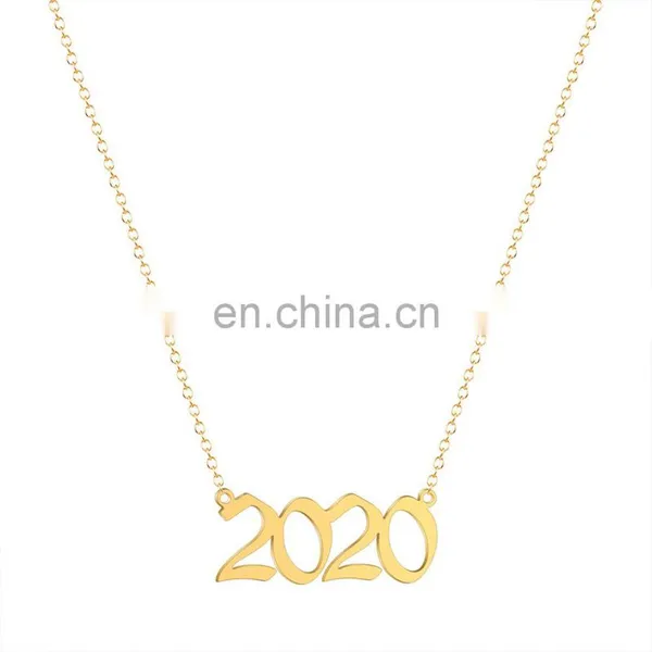 Wholesale Stainless Steel Jewelry, Best Birthday Gifts Necklace Number Pendant Birth Year Necklace/ photo-5