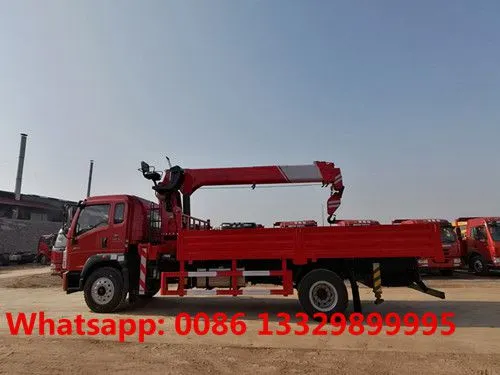 Factory Sale Good Price HOWO 4*2 LHD 6.3T Truck Mounted on Crane Boom for Sale photo-3