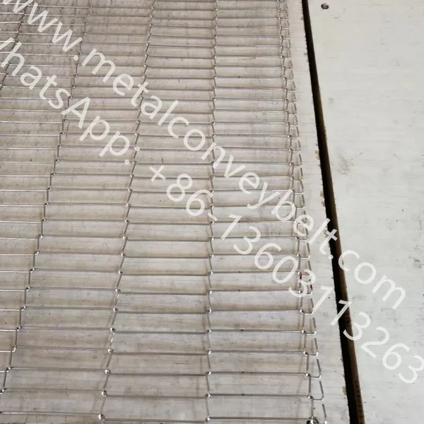 Food Grade Stainless Steel Flat Flex Wire Mesh Continuous Conveyor Belt Sprocket Shaft For Oven Dryer Machine Line photo-4