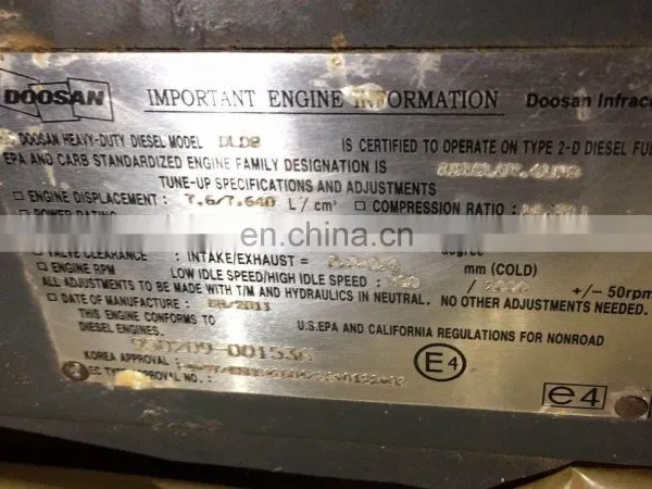 DL08 DX340 DX340LCA DX340LC Engine photo-4